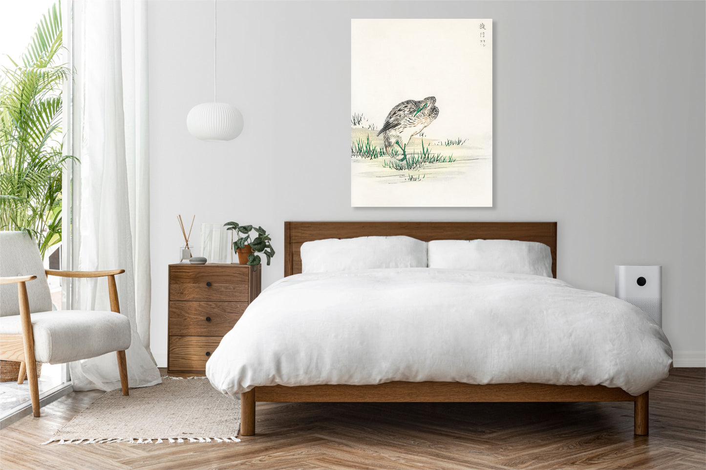 Obraz   Little Bittern, Kashu Japoński Vintage do Salonu