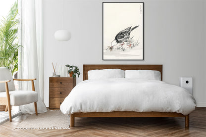 Plakat  Bulbul, Kashu Japoński Vintage do Salonu