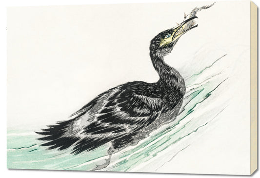 Obraz  Cormorant, Kashu Japoński Vintage do Salonu