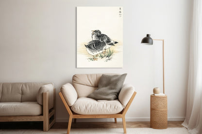 Obraz  Black Brant, Kashu Japoński Vintage do Salonu