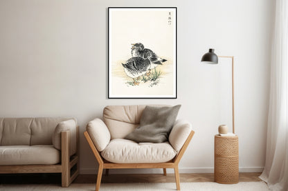 Plakat  Black Brant, Kashu Japoński Vintage do Salonu