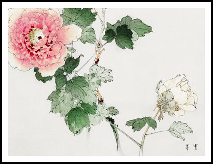 Plakat  Tree Peony, Bijutsu Sekai Japoński Vintage do Salonu