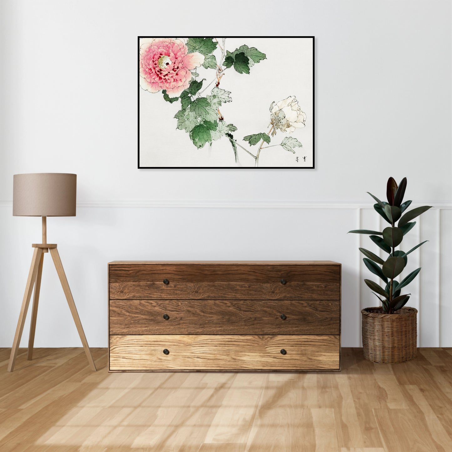 Plakat  Tree Peony, Bijutsu Sekai Japoński Vintage do Salonu