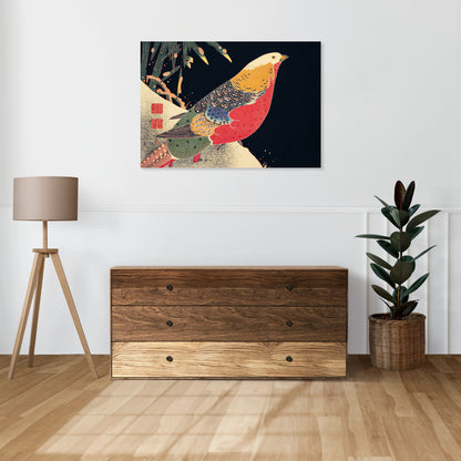 Obraz  Golden Pheasant, Jakuchu Japoński Vintage