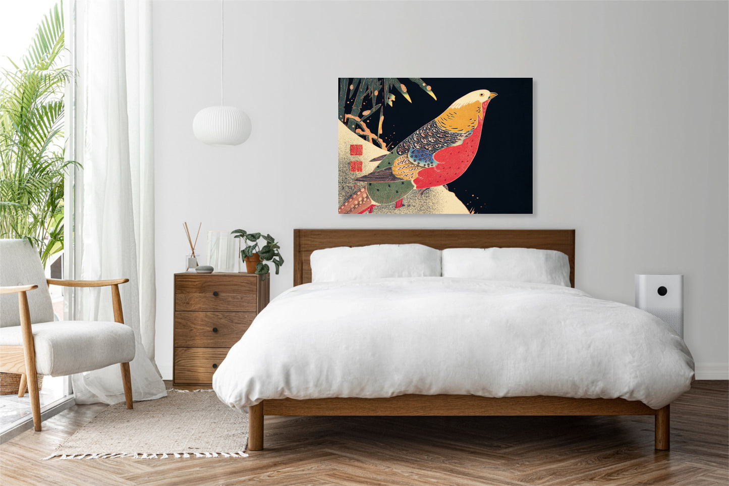 Obraz  Golden Pheasant, Jakuchu Japoński Vintage