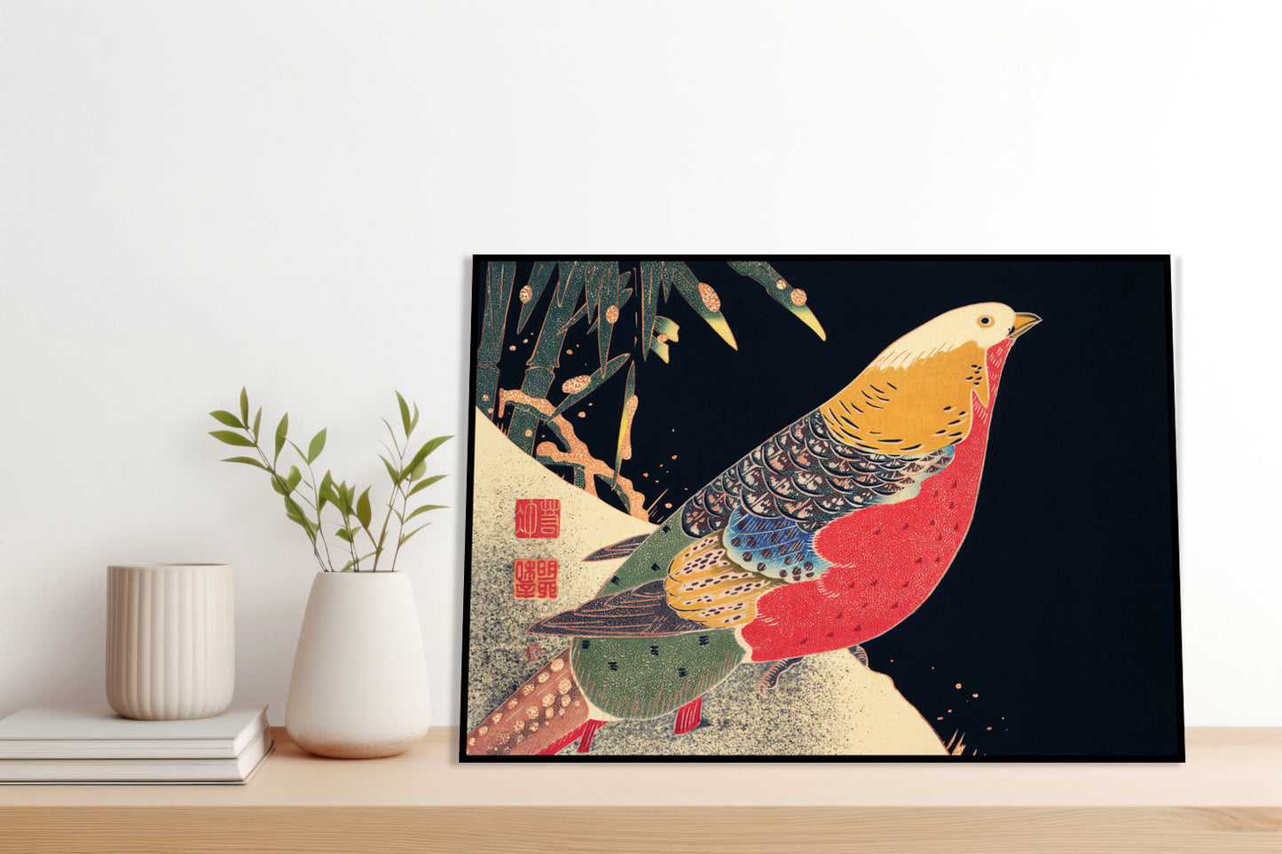 Plakat  Golden Pheasant, Jakuchu Japoński Vintage