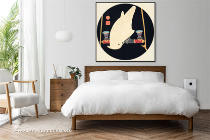 Plakat  A White Macaw, Jakuchu Japoński Vintage
