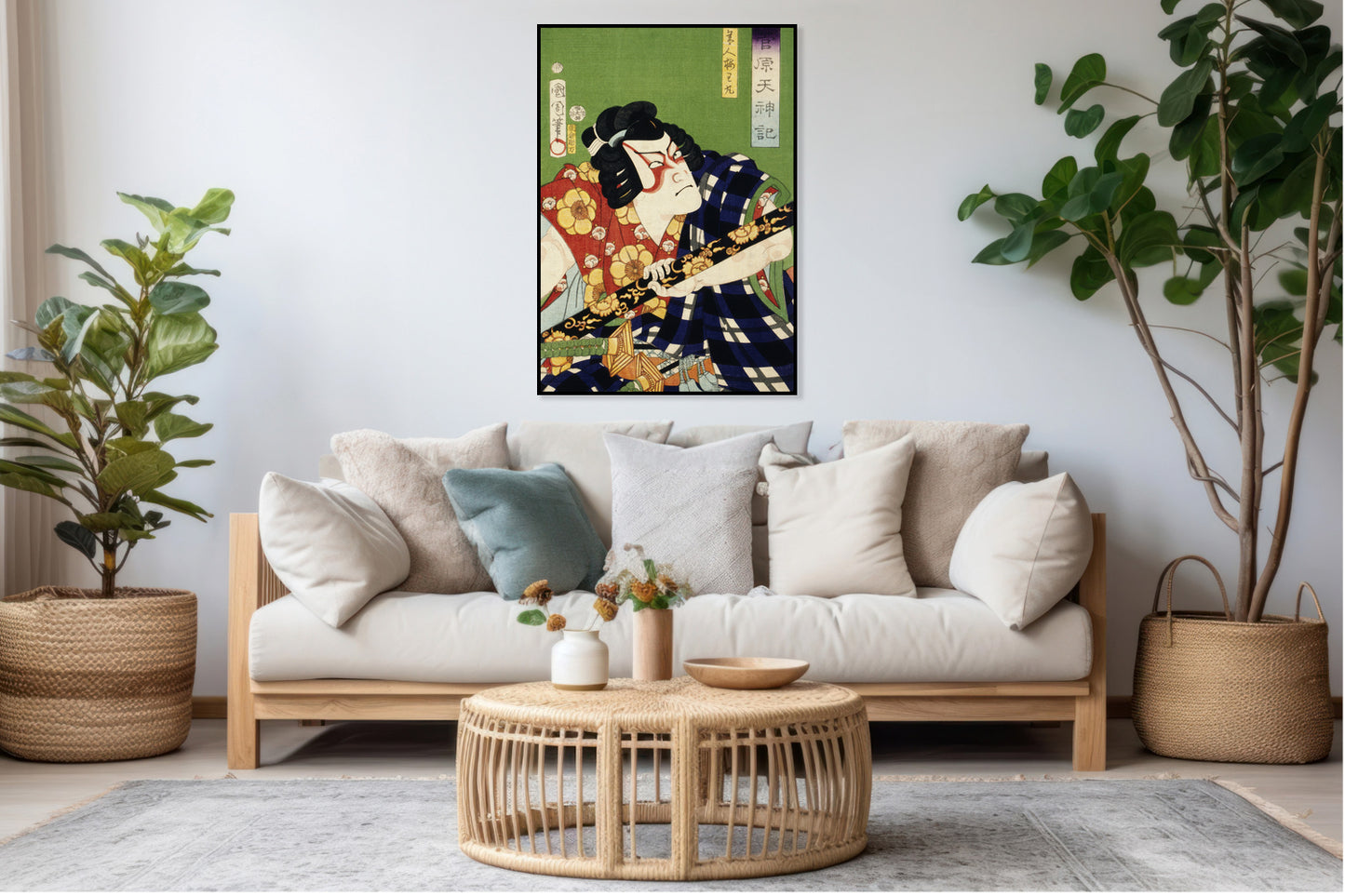 Plakat  Aktor 2, Kunichika Japoński Vintage do Salonu