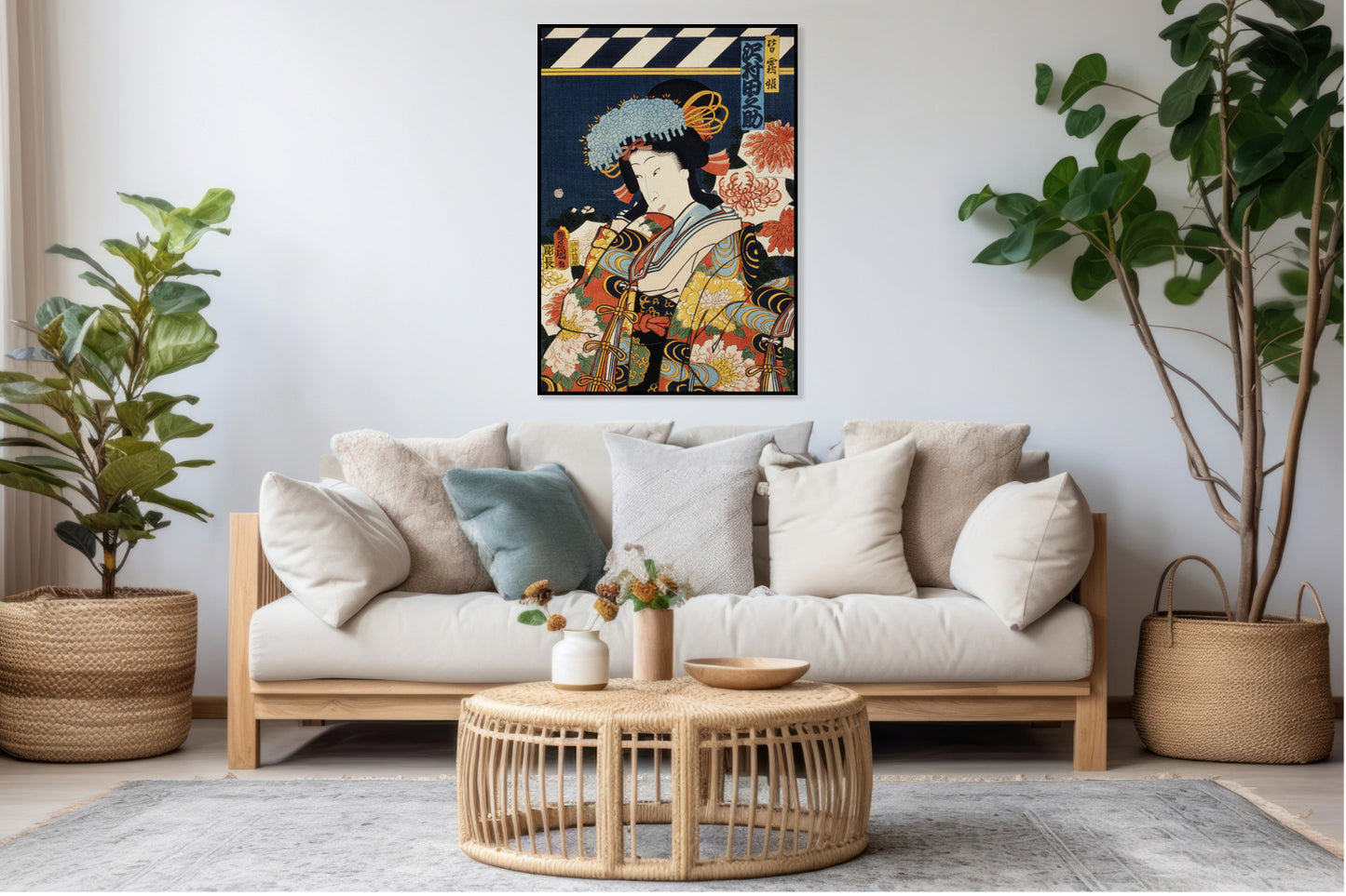 Plakat  Aktor 4, Kunichika Japoński Vintage do Salonu