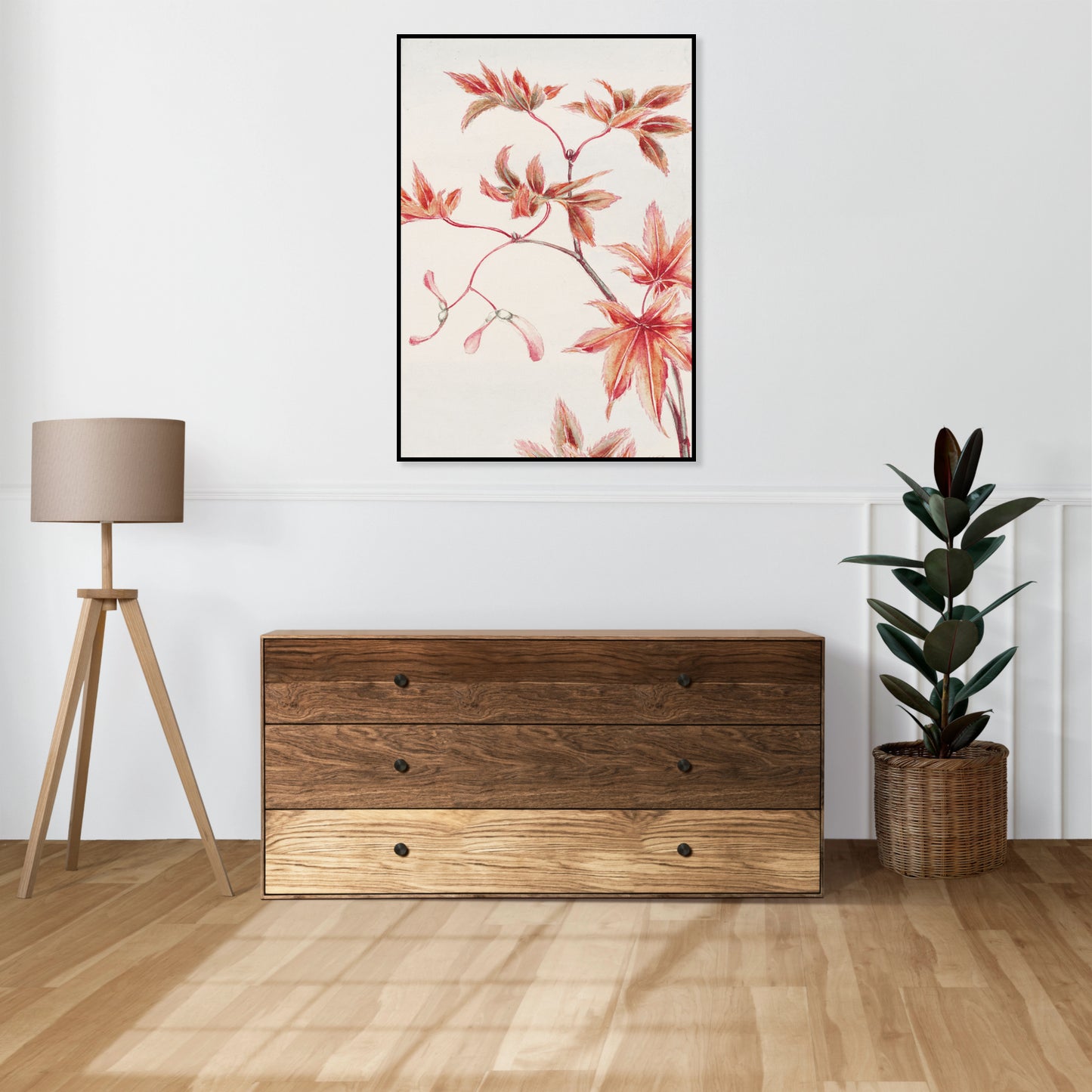 Plakat  Branch of Momiji, Morikaga Japoński Vintage