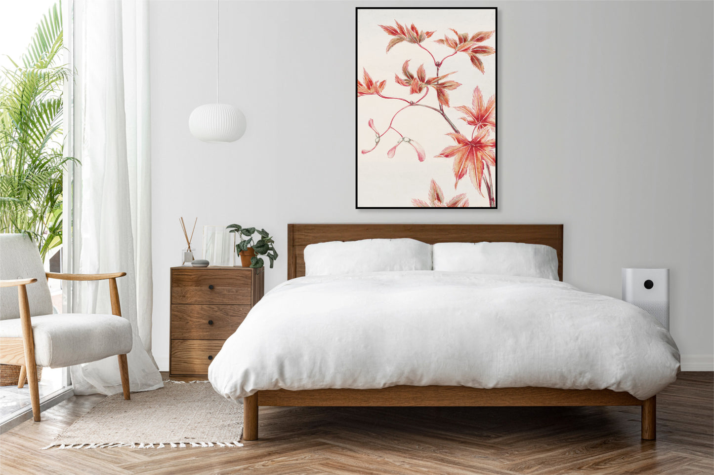 Plakat  Branch of Momiji, Morikaga Japoński Vintage