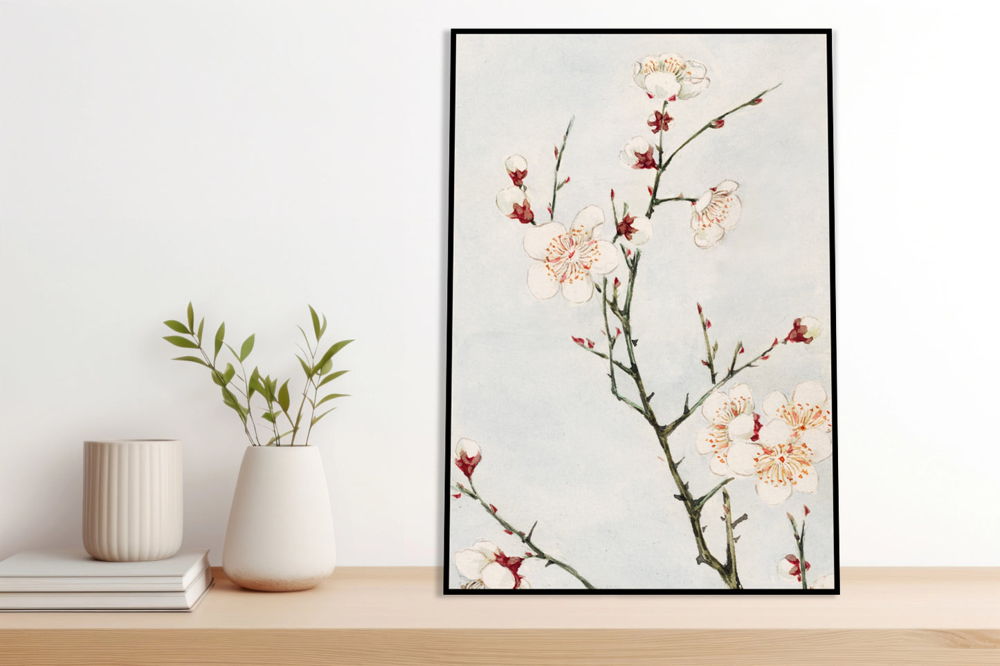 Plakat  Plum Branches, Morikaga Japoński Vintage