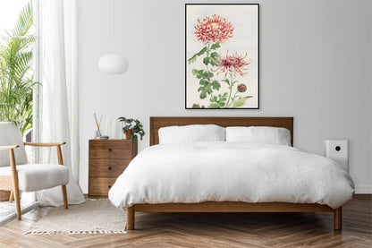 Plakat  Kiku, Morikaga Japoński Vintage do Salonu