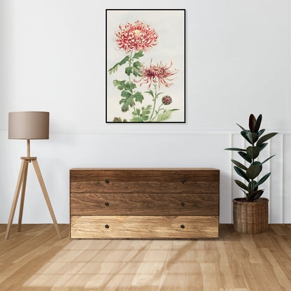 Plakat  Kiku, Morikaga Japoński Vintage do Salonu