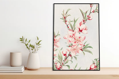 Plakat  Peach Tree, Morikaga Japoński Vintage