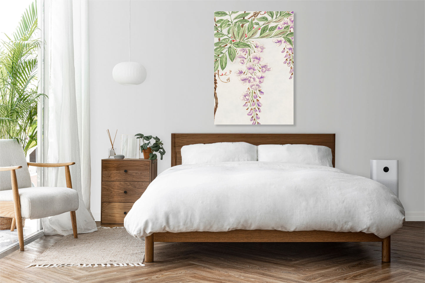 Obraz  Wisteria Vine, Morikaga Japoński Vintage do Salonu
