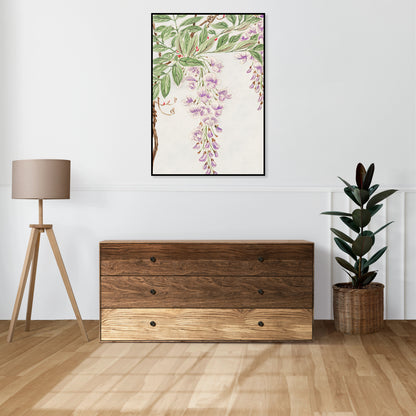 Plakat  Wisteria Vine, Morikaga Japoński Vintage do Salonu