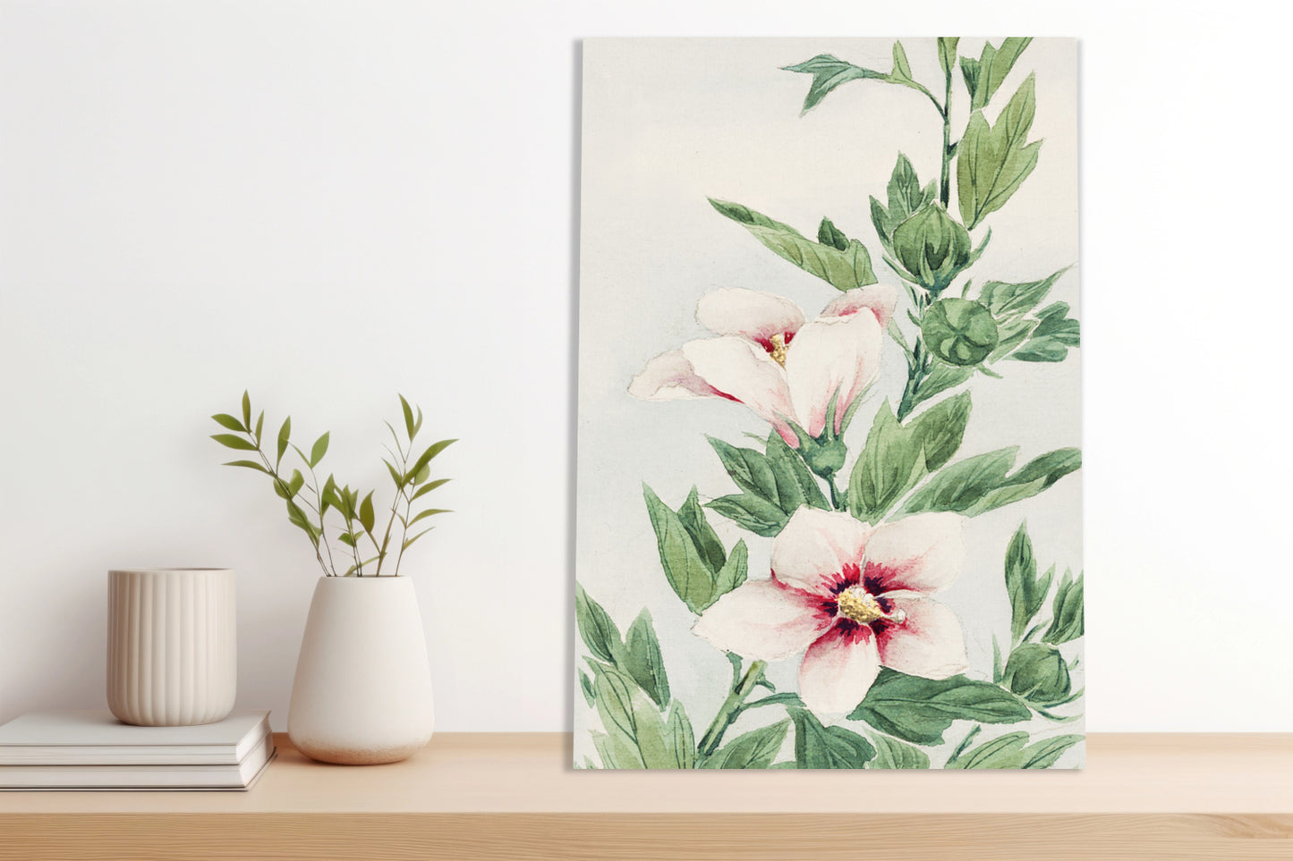 Obraz  Hibiscus, Morikaga Japoński Vintage do Salonu