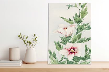 Obraz  Hibiscus, Morikaga Japoński Vintage do Salonu