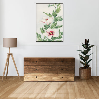Plakat  Hibiscus, Morikaga Japoński Vintage do Salonu