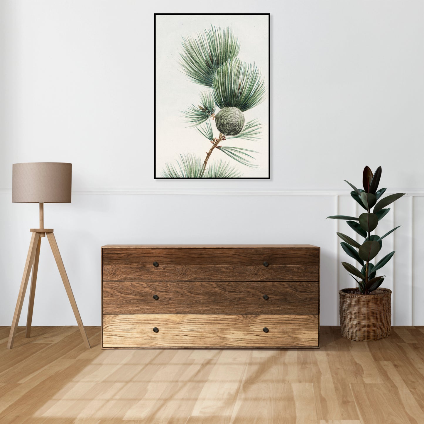 Plakat  Gayo Matsu Pine, Morikaga Japoński Vintage