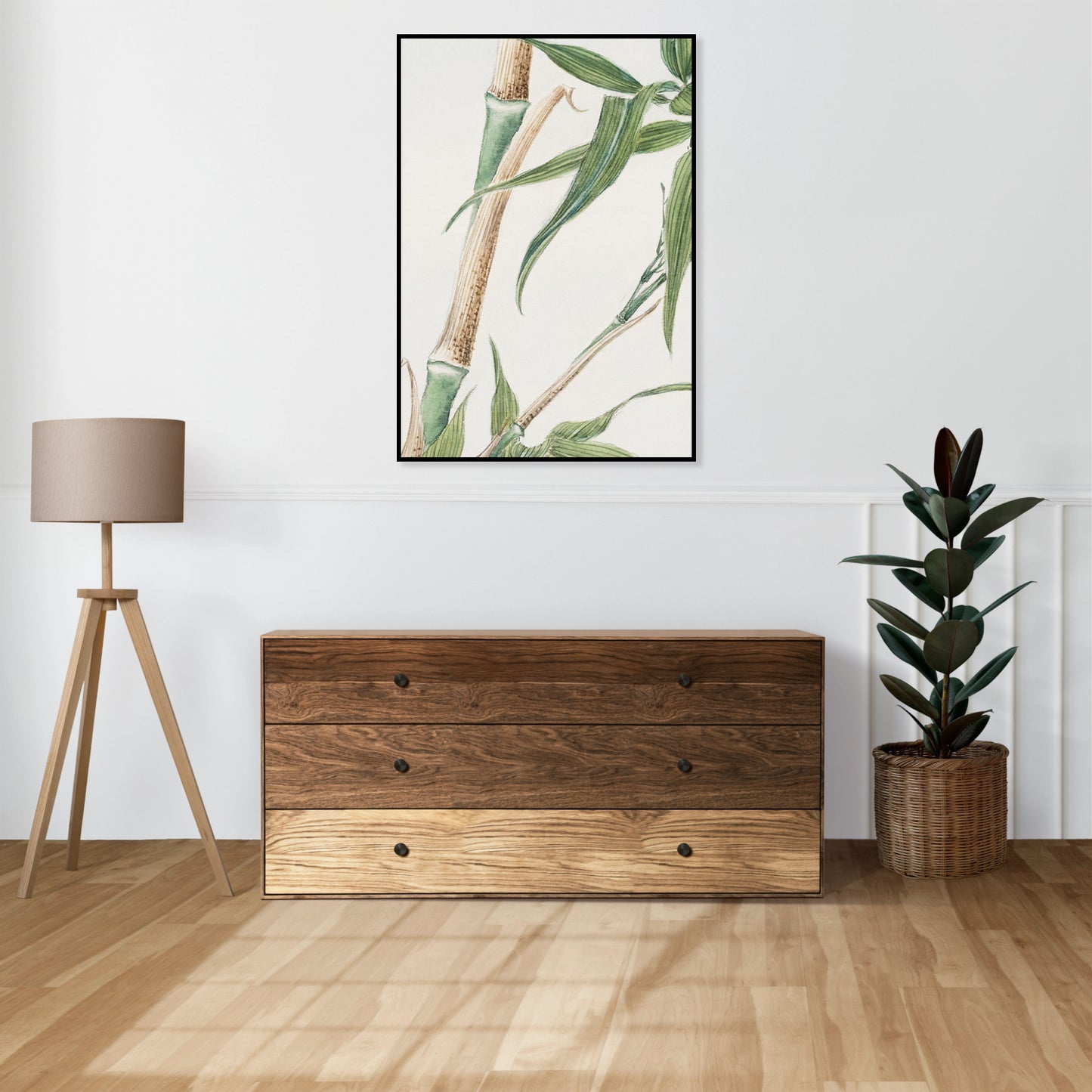 Plakat  Bamboo, Morikaga Japoński Vintage do Salonu