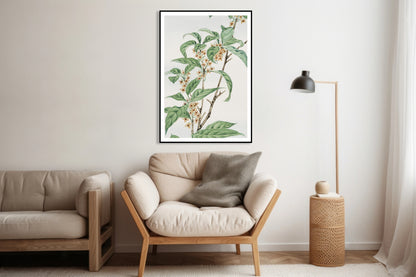 Plakat  Stem, Morikaga Japoński Vintage do Salonu
