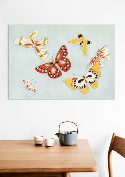 Obraz  Butterfly, Sekka Japoński Vintage do Salonu