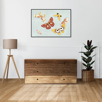 Plakat  Butterfly, Sekka Japoński Vintage do Salonu