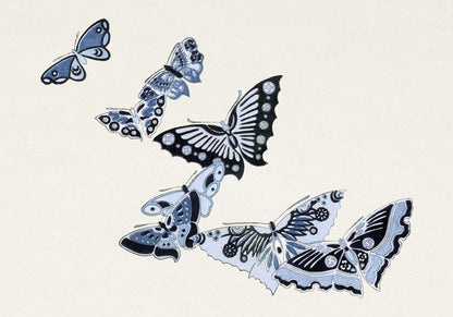Plakat  Butterfly 2, Sekka Japoński Vintage do Salonu