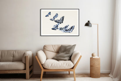 Plakat  Butterfly 2, Sekka Japoński Vintage do Salonu