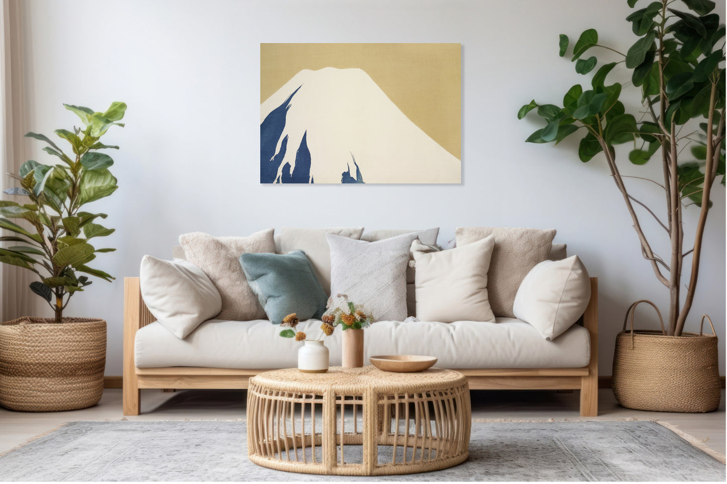 Obraz  Mount Fuji, Sekka Japoński Vintage do Salonu