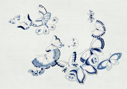 Plakat  Butterfly 3, Sekka Japoński Vintage do Salonu