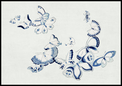 Plakat  Butterfly 3, Sekka Japoński Vintage do Salonu