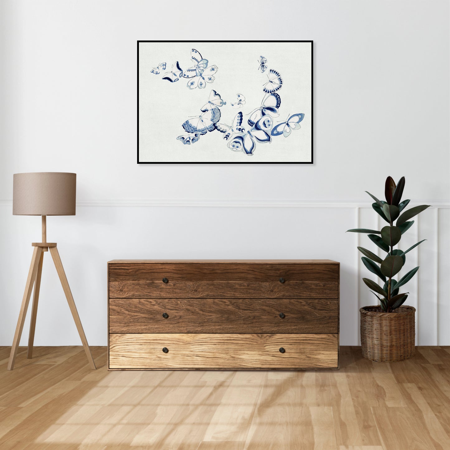 Plakat  Butterfly 3, Sekka Japoński Vintage do Salonu