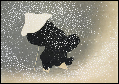Plakat  Snow, Sekka Japoński Vintage do Salonu