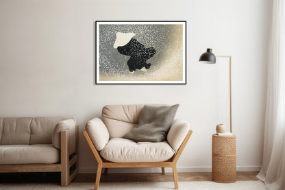 Plakat  Snow, Sekka Japoński Vintage do Salonu