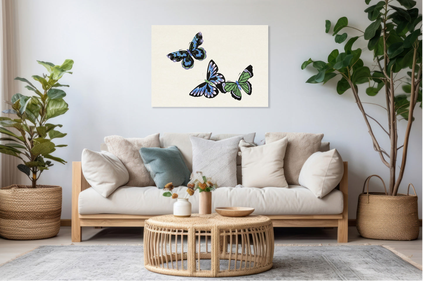 Obraz  Butterfly 4, Sekka Japoński Vintage do Salonu