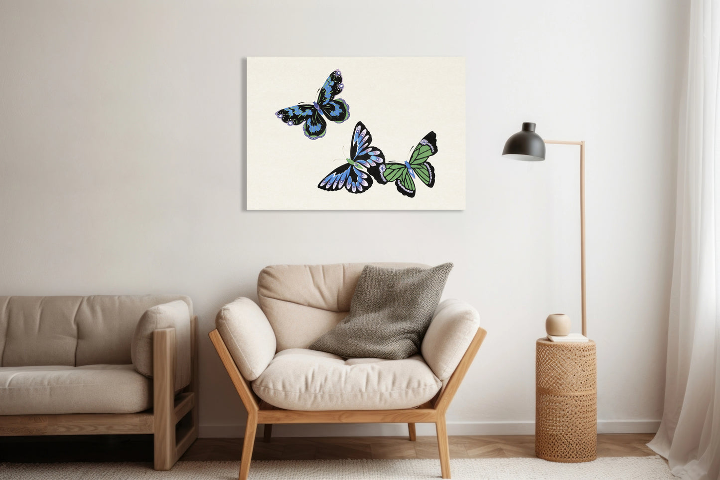 Obraz  Butterfly 4, Sekka Japoński Vintage do Salonu