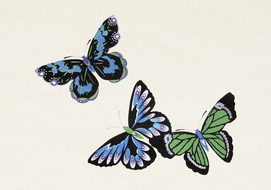 Plakat  Butterfly 4, Sekka Japoński Vintage do Salonu
