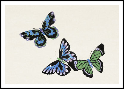 Plakat  Butterfly 4, Sekka Japoński Vintage do Salonu