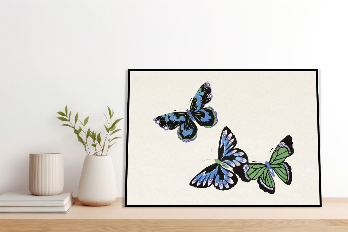 Plakat  Butterfly 4, Sekka Japoński Vintage do Salonu