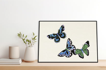 Plakat  Butterfly 4, Sekka Japoński Vintage do Salonu