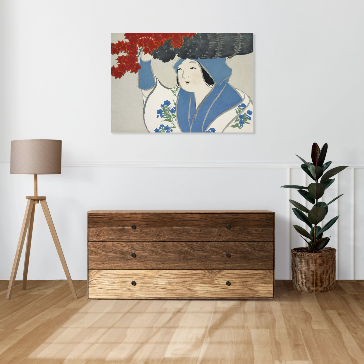 Obraz  Woman, Sekka Japoński Vintage do Salonu