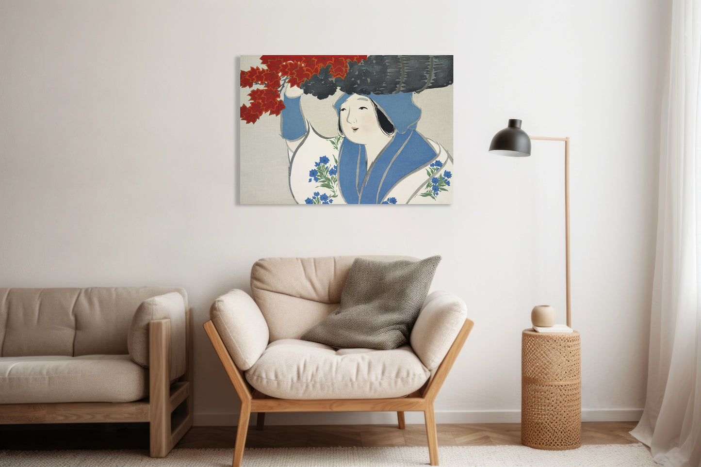 Obraz  Woman, Sekka Japoński Vintage do Salonu