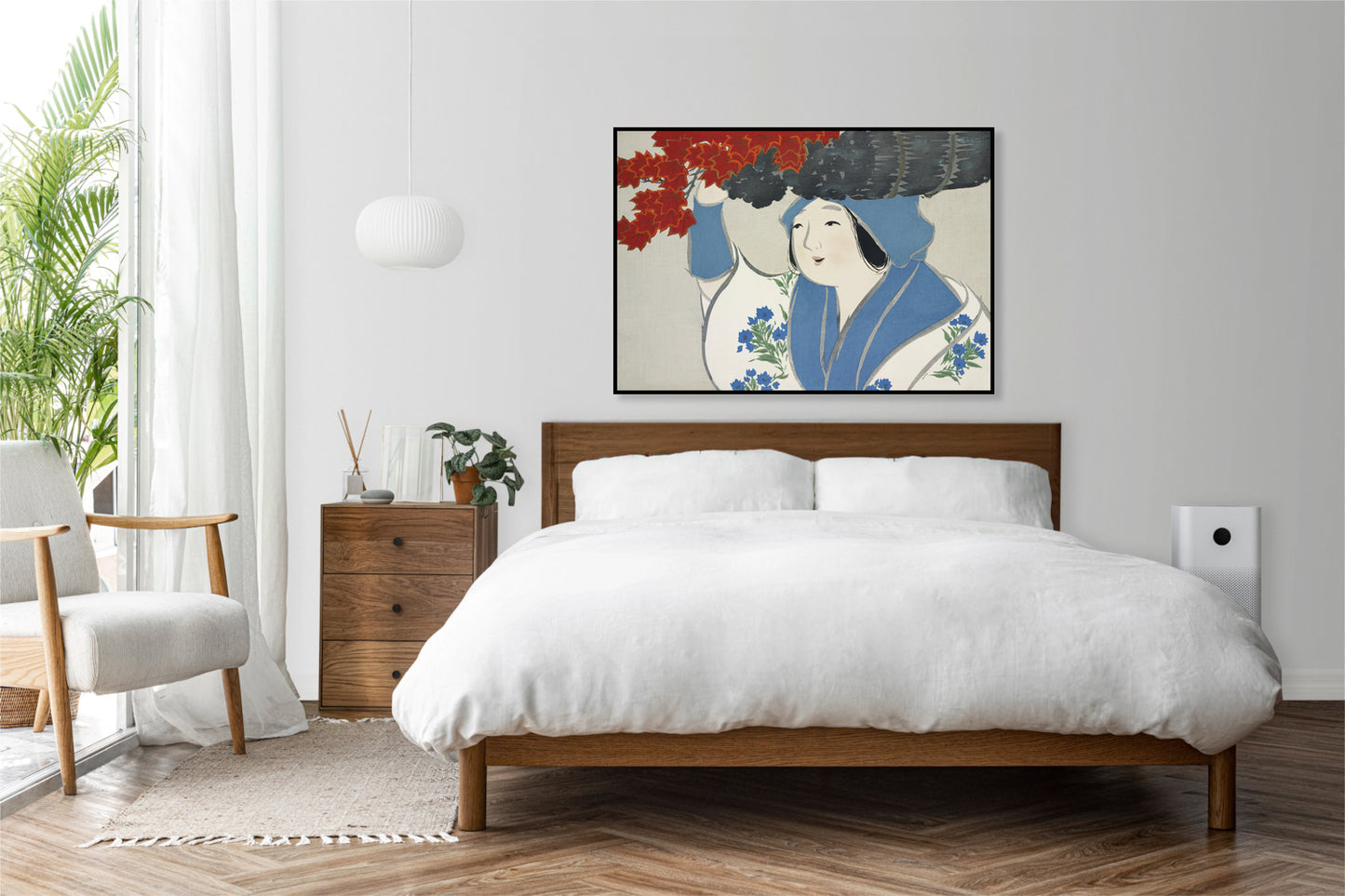 Plakat  Woman, Sekka Japoński Vintage do Salonu