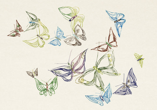 Plakat  Butterfly 5, Sekka Japoński Vintage do Salonu