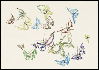 Plakat  Butterfly 5, Sekka Japoński Vintage do Salonu