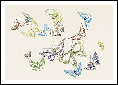 Plakat  Butterfly 5, Sekka Japoński Vintage do Salonu