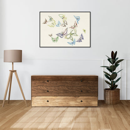 Plakat  Butterfly 5, Sekka Japoński Vintage do Salonu